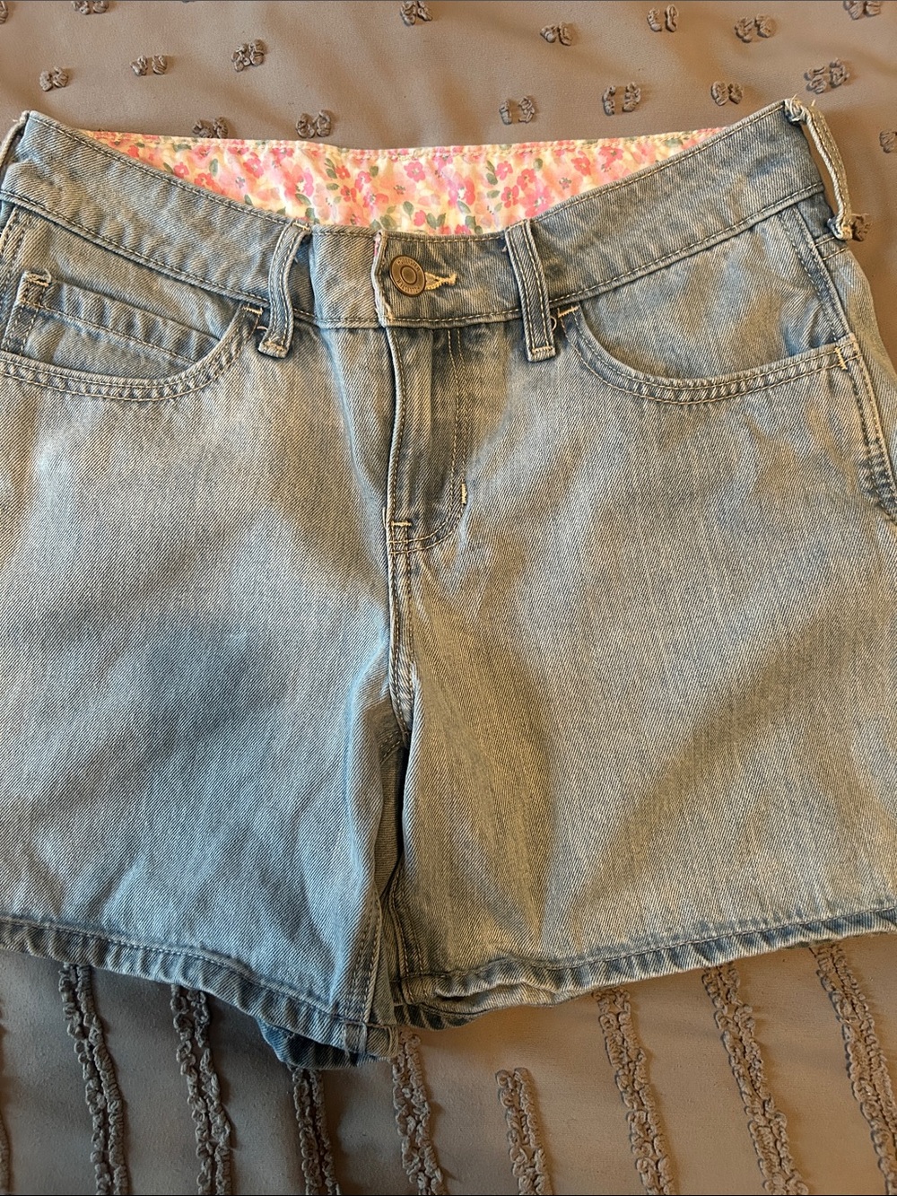 Light Blue Women's Hollister Denim Shorts